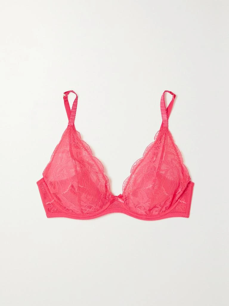 商品L'Agent by Agent Provocateur|Bernie 蝴蝶结细节黎芭蕾丝绢网带钢圈文胸  - 32B,价格¥289,第1张图片