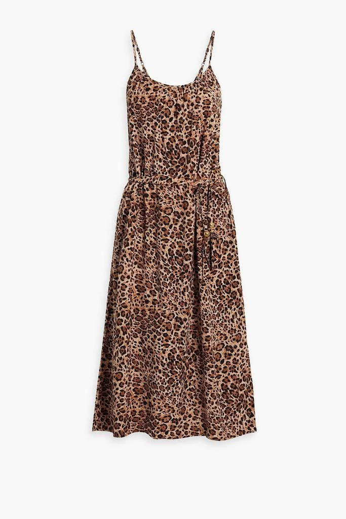 商品MELISSA ODABASH|Melissa leopard-print voile midi dress,价格¥643,第1张图片