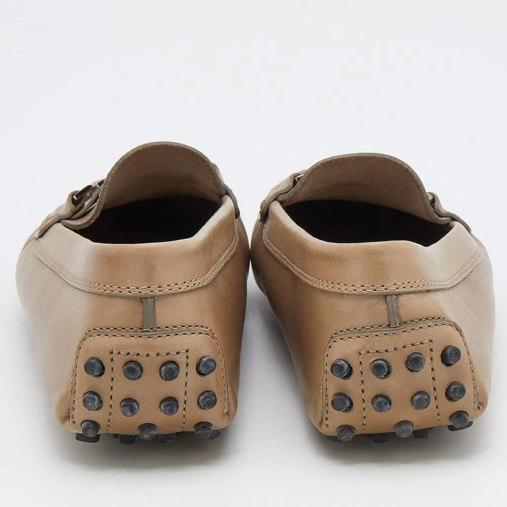 商品[二手商品] Tod's|Tod's Sand Brown Leather Slip On Loafers Size 38,价格¥1173,第5张图片详细描述