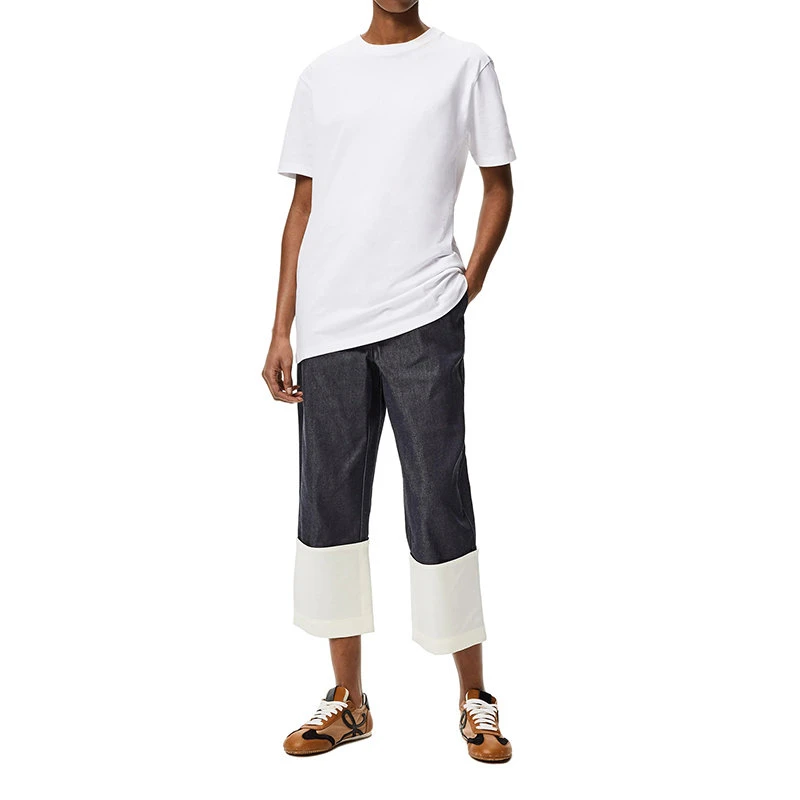 商品Loewe|【预售3-7天】LOEWE/罗意威 22年春夏新款 男女同款白色纯棉圆领短袖T恤S359333XBW-2100,价格¥2361,第5张图片详细描述