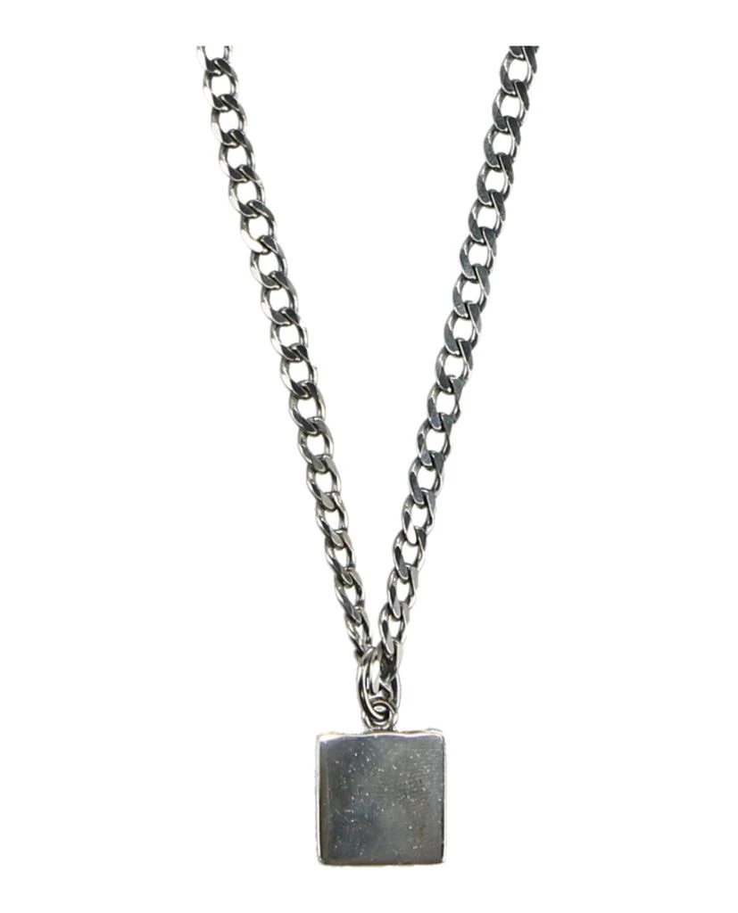 商品Bottega Veneta|Silver Square Pendant Necklace,价格¥2029,第2张图片详细描述