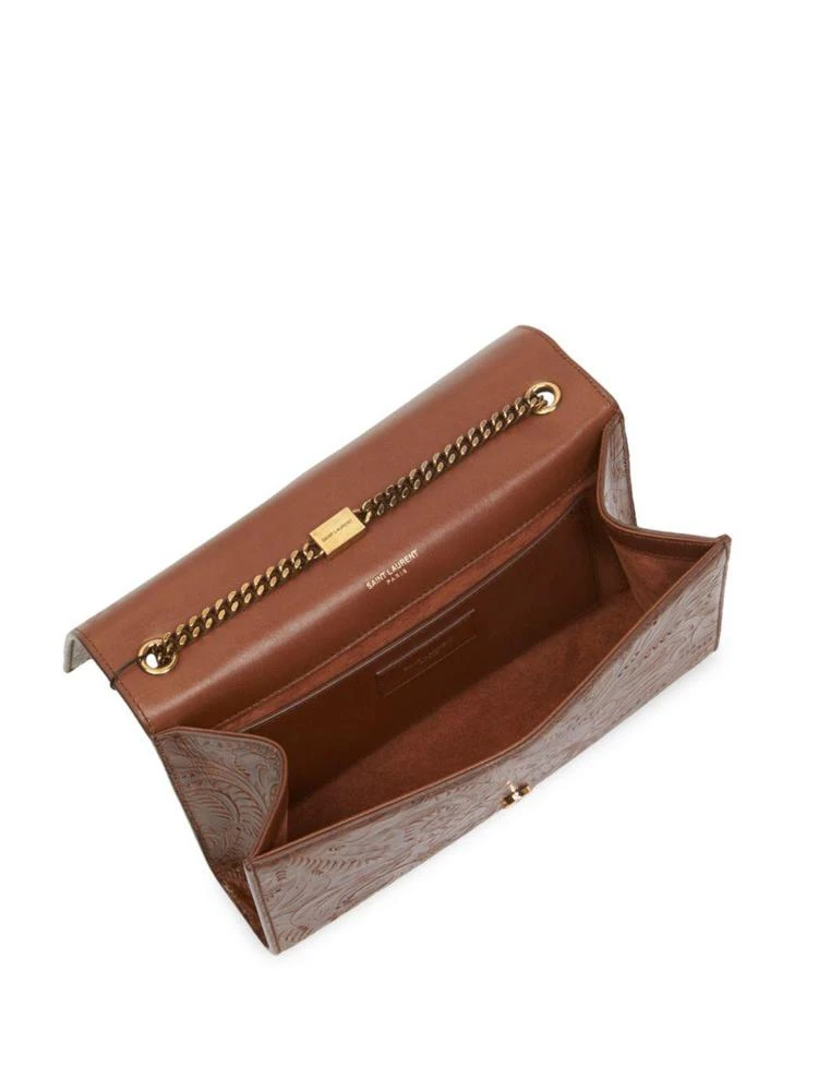 商品Yves Saint Laurent|Kate Medium Embossed Goldtone Leather Shoulder Bag,价格¥18359,第2张图片详细描述