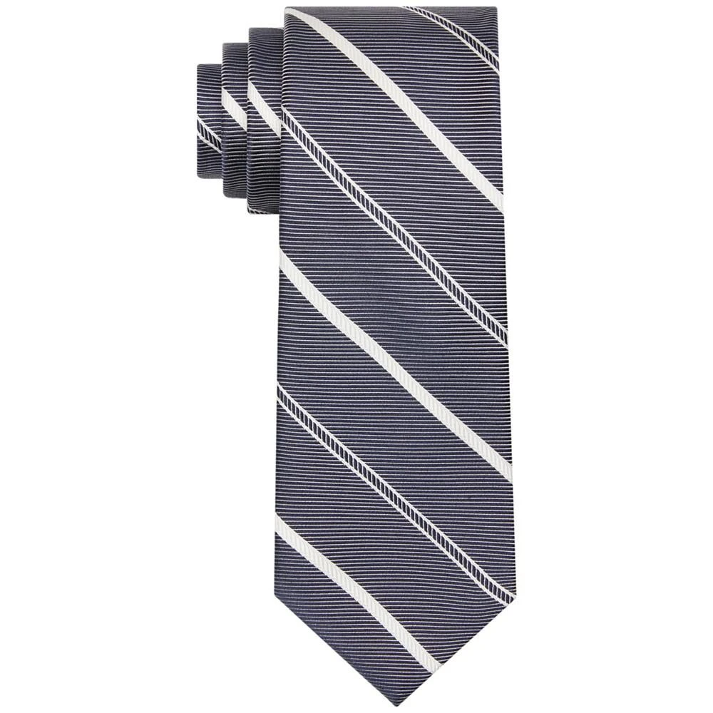 商品Tommy Hilfiger|Men's Salt Lake Stripe Tie,价格¥518,第1张图片
