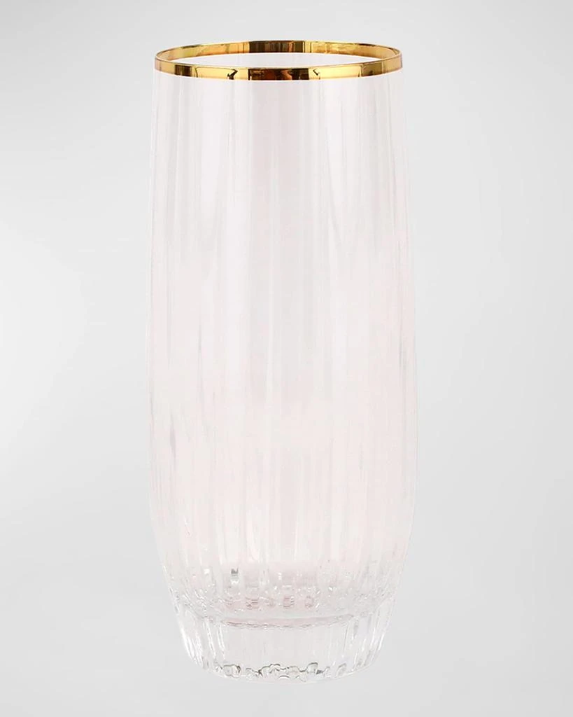 商品Vietri|Natalia Gold Rim High Ball Glass ,价格¥357,第1张图片