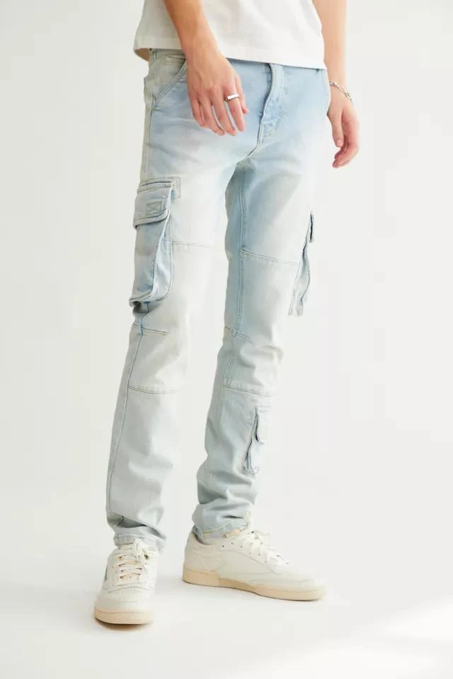 商品BDG|BDG Skinny Fit Cargo Jean – Light Wash,价格¥224,第1张图片