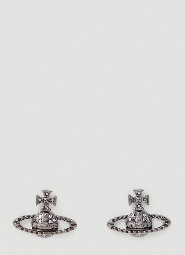 商品Vivienne Westwood|Mayfair Bas Relief Stud Earrings in Grey,价格¥807,第1张图片
