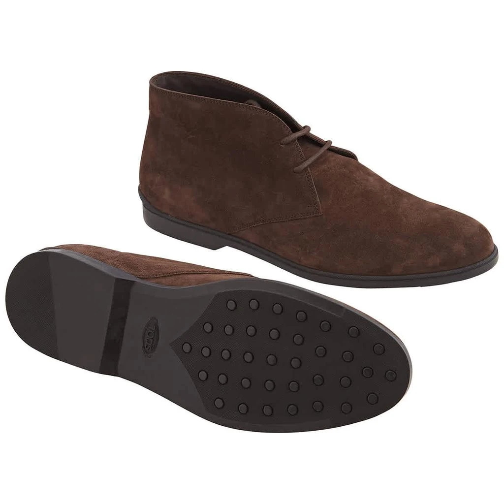 商品Tod's|Men's Dark Brown Suede Desert Boots,价格¥2510,第2张图片详细描述