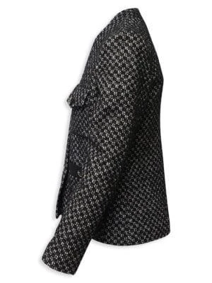 商品[二手商品] Maje|Maje Tweed Jacket In Black Cotton,价格¥2373,第3张图片详细描述