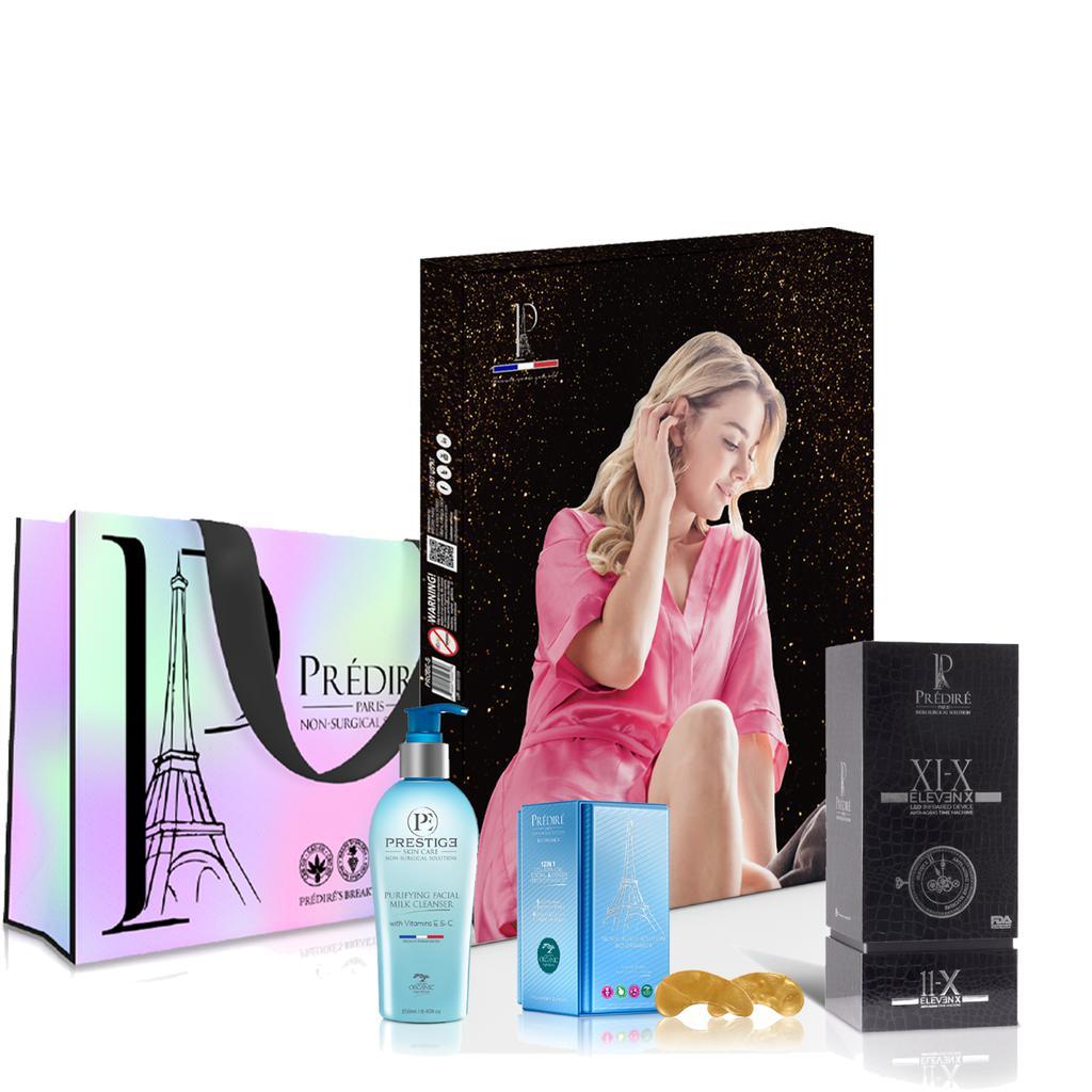 商品Predire Paris|Anti-Aging LED Device for Face/Body w/ Anti-Aging Facial Set-Pink Robe,价格¥1161,第1张图片