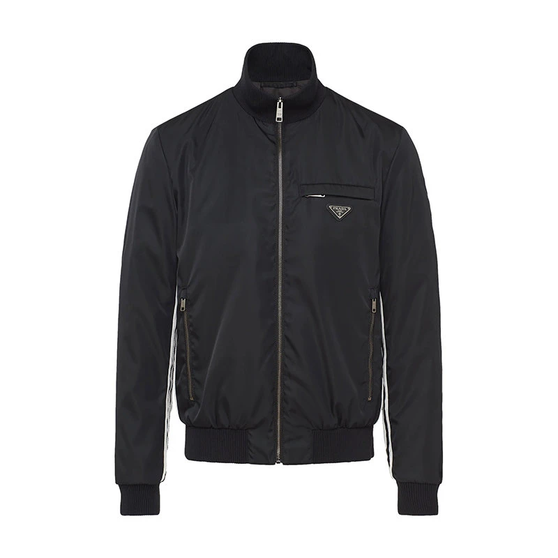商品Prada|【预售3-7天】普拉达  ADIDAS联名系列 男女同款黑色再生尼龙运动夹克SGB936_1WQ8_F0002_S_212,价格¥9913,第1张图片