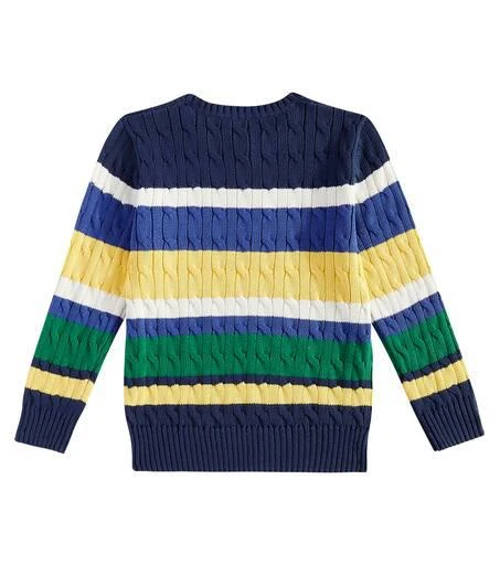 商品Ralph Lauren|Striped cable-knit cotton sweater,价格¥1147,第4张图片详细描述