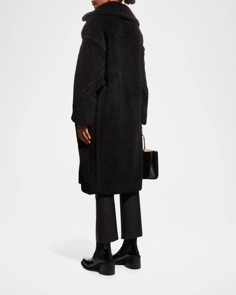 商品Max Mara|Alpaca-Silk Teddy Knit Coat, Black,价格¥34150,第4张图片详细描述