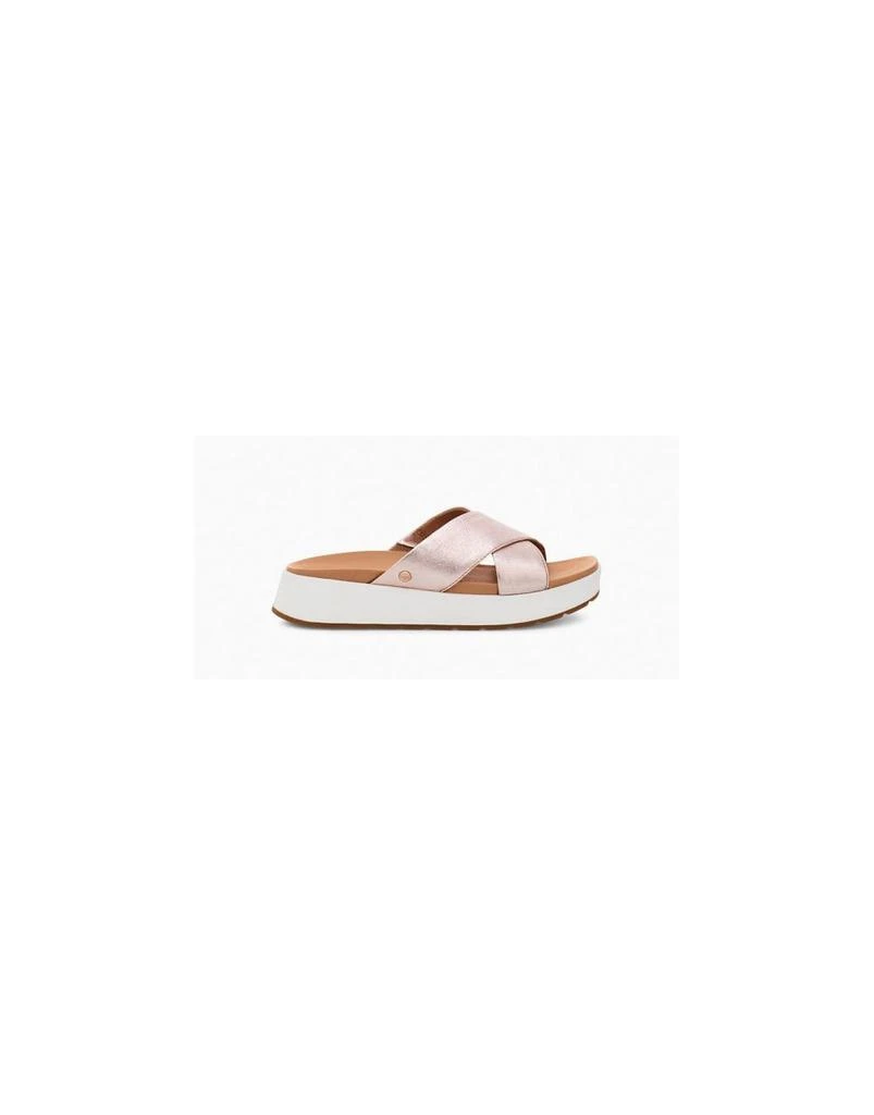 商品UGG|Ugg Emily Crossover Sliders Colour: Rose Gold Metalic,价格¥875,第1张图片