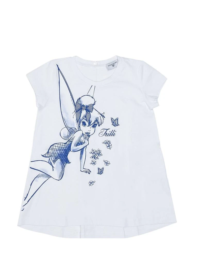 商品MONNALISA|Monnalisa Tinkerbell Printed Round Neck T-Shirt,价格¥638,第1张图片