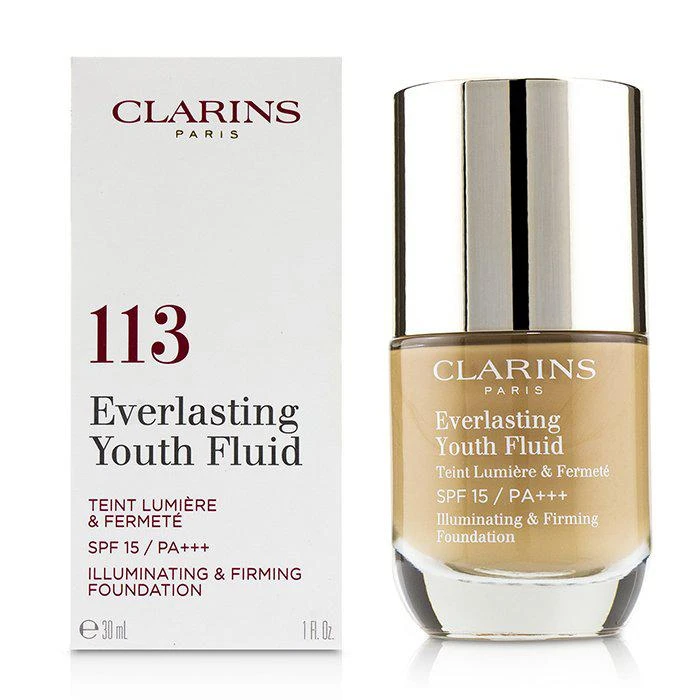 商品Clarins|Clarins 永葆青春润泽紧致粉底液SPF 15 - # 113 Chestnut -113 Chestnut(30ml/1oz),价格¥458,第2张图片详细描述