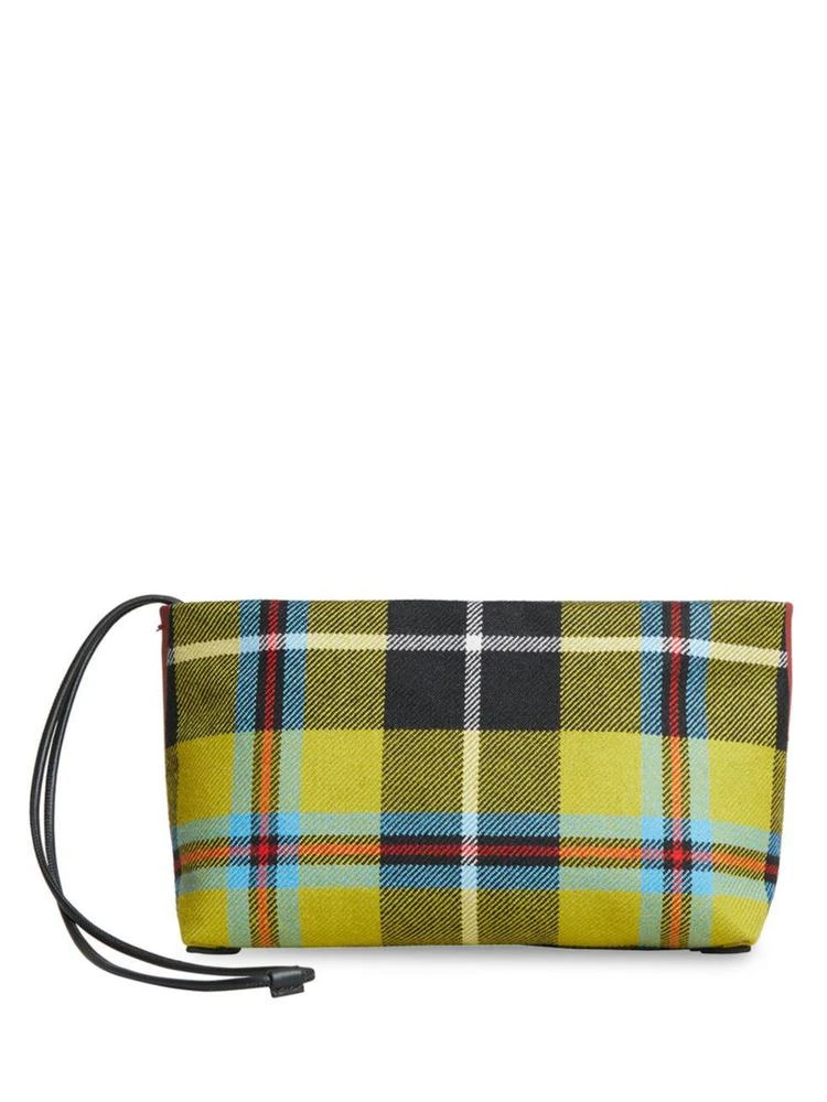 商品Burberry|Plaid Leather Zip Clutch,价格¥2600,第2张图片详细描述