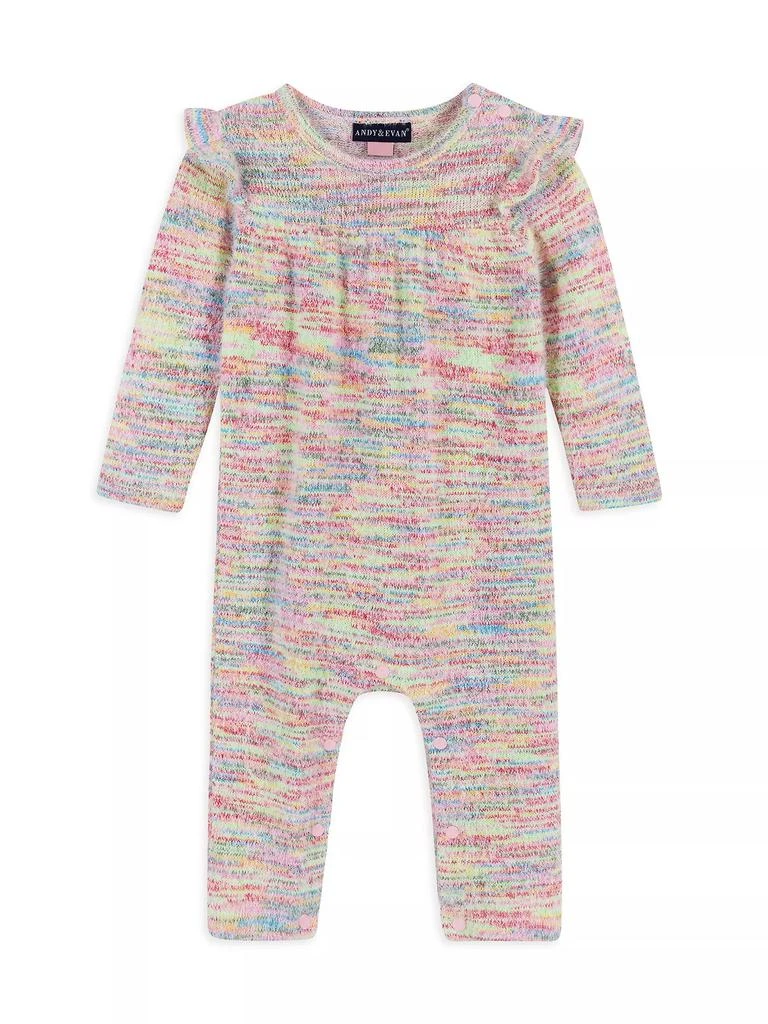 商品Andy & Evan|Baby Girl's Multicolor Knit Coverall & Headband Set,价格¥216,第3张图片详细描述