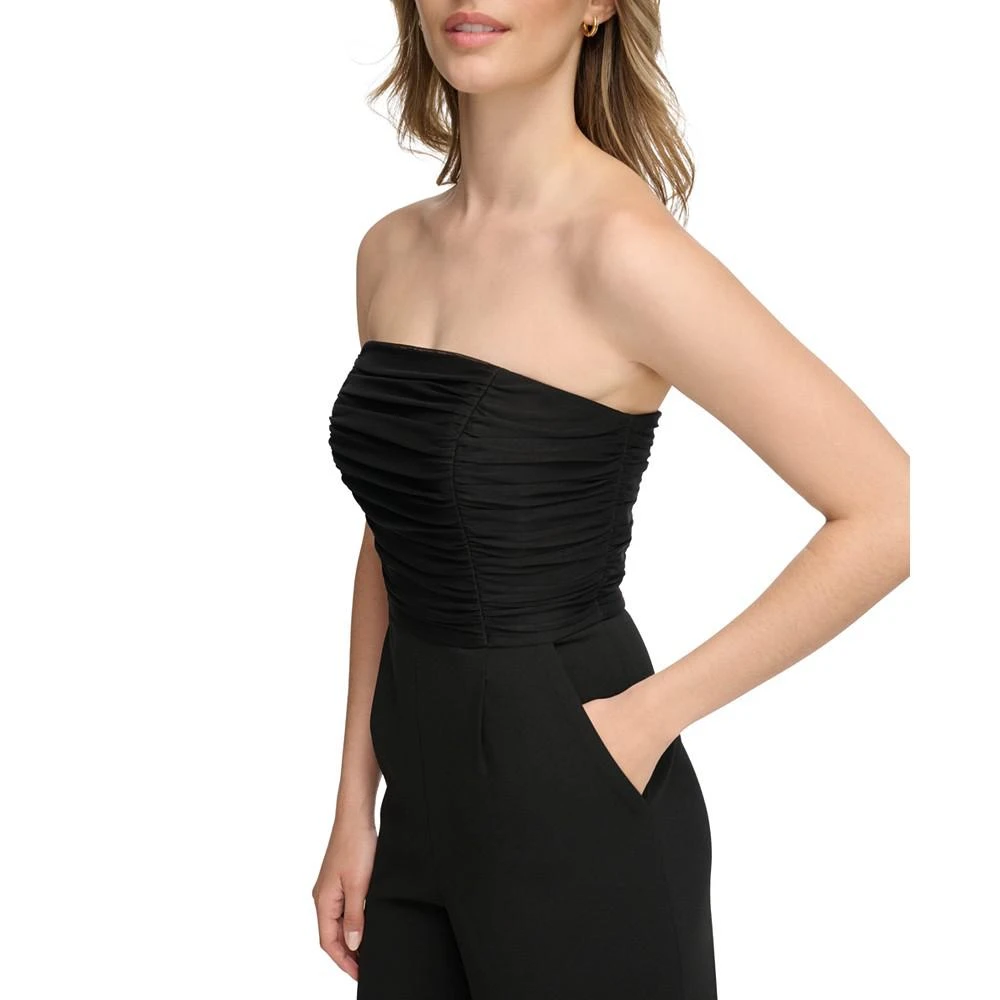 商品Calvin Klein|Women's Ruched-Bodice Strapless Jumpsuit,价格¥1263,第4张图片详细描述
