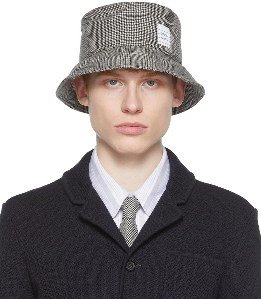 商品Thom Browne|SSENSE Exclusive Black & White Wool Bucket Hat,价格¥1206,第1张图片