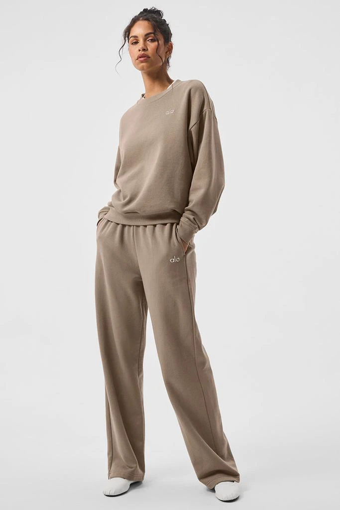 商品Alo|Accolade Straight Leg Sweatpant - Gravel,价格¥963,第5张图片详细描述