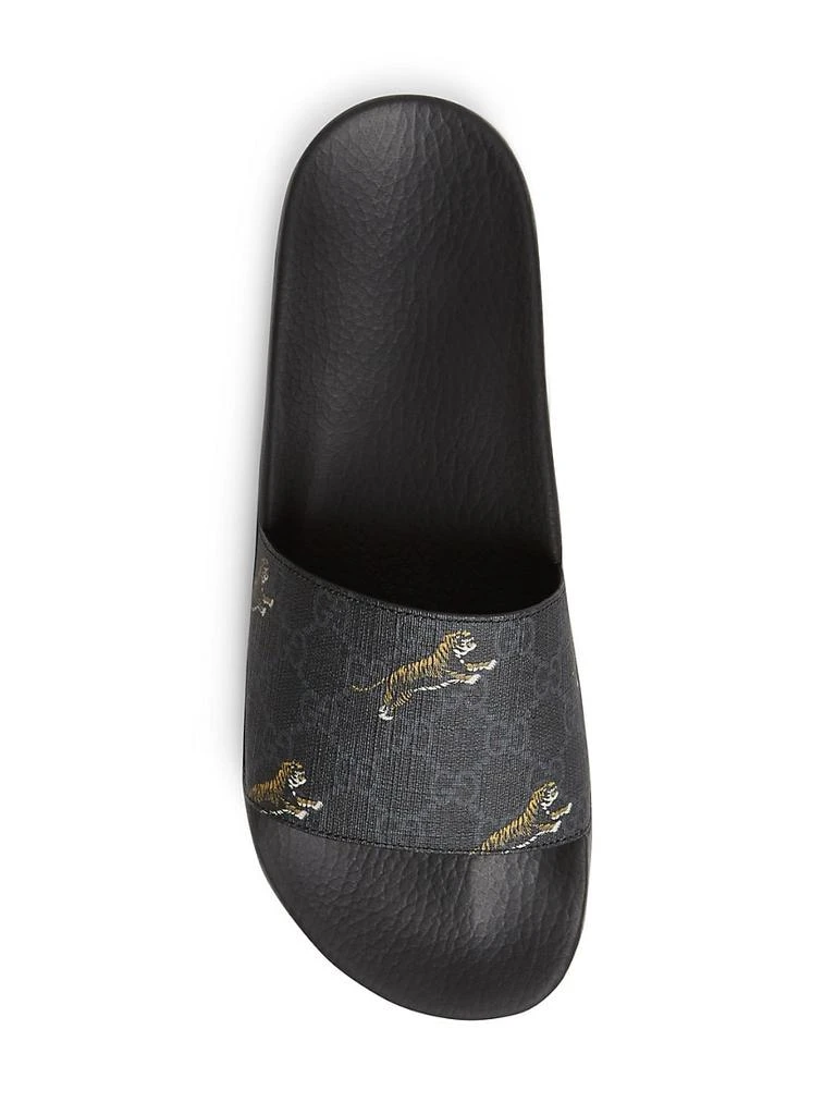 商品Gucci|GG Supreme Tigers Slide Sandal,价格¥3346,第5张图片详细描述