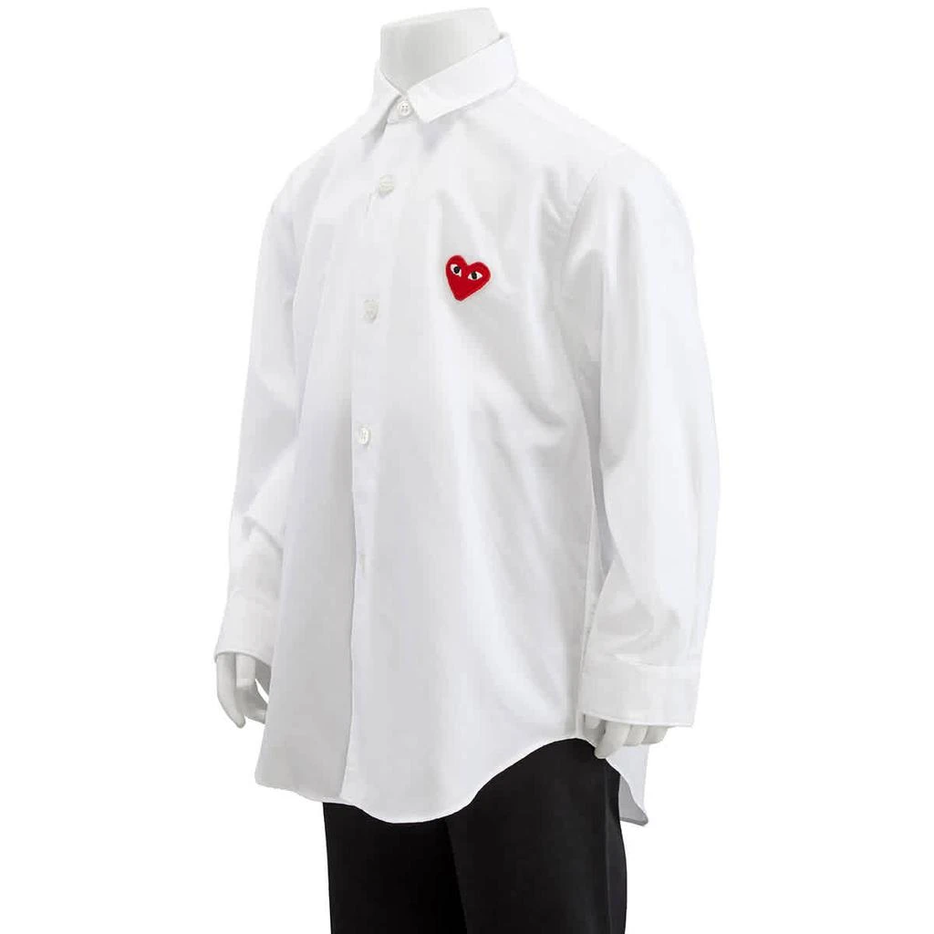 商品Comme des Garcons|Kids Long-sleeve Heart Patch Cotton Shirt,价格¥667,第2张图片详细描述