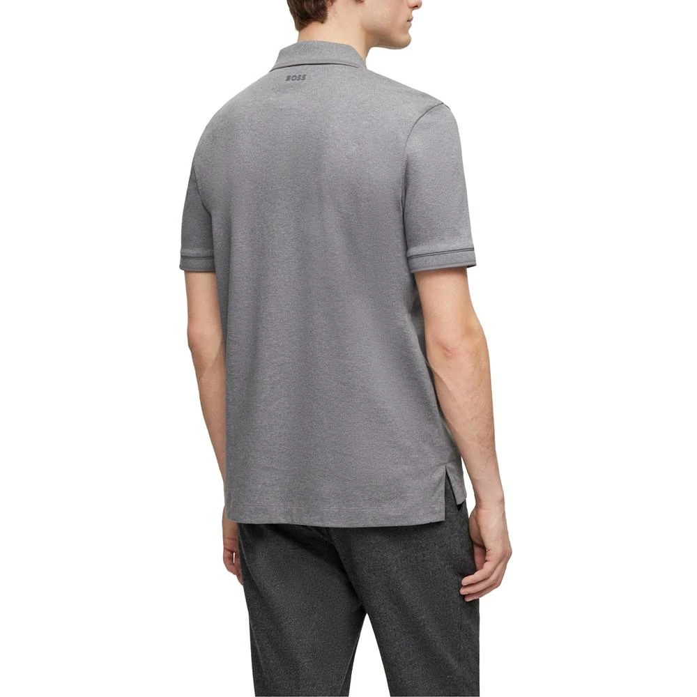 商品Hugo Boss|Men's Zip Placket Polo Shirt,价格¥806,第2张图片详细描述