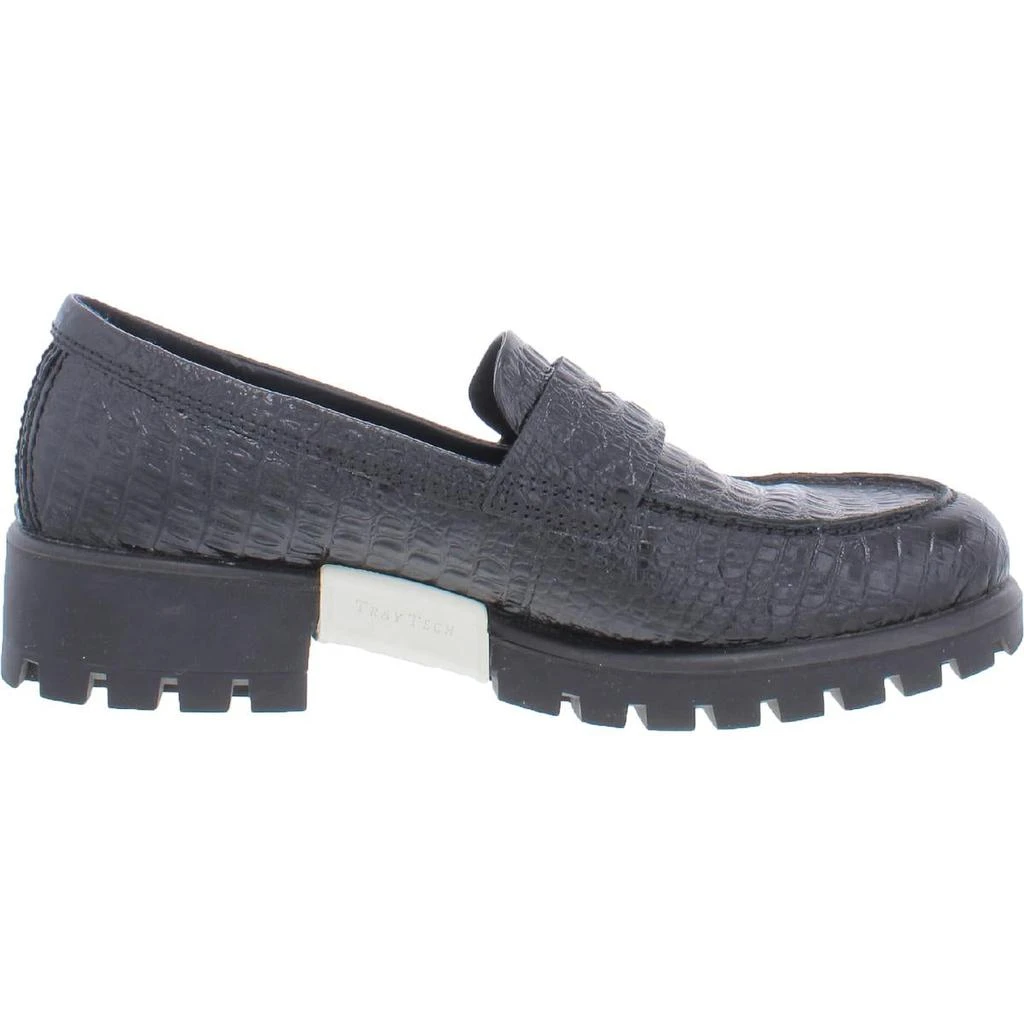 商品ECCO|ECCO Womens Modtray  Embossed Moc Toe Penny Loafers,价格¥377,第2张图片详细描述