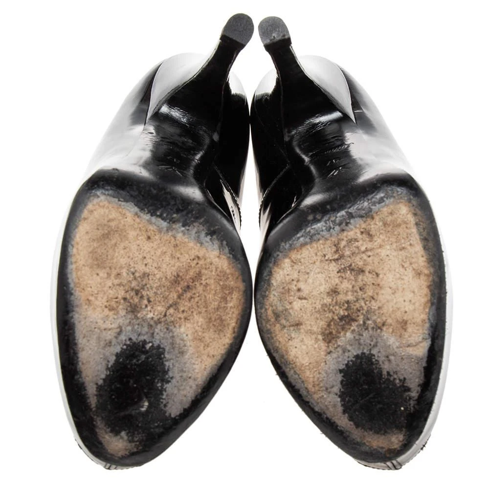 Louis Vuitton Black Patent Leather Oh Really Peep Toe Pumps Size 37  商品