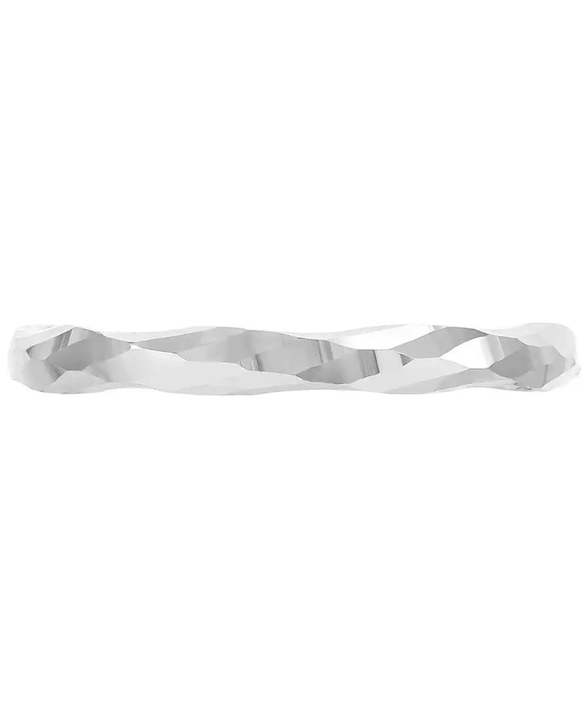 商品Macy's|Polished Twist-Look Band in 10k Gold, Rose Gold & White Gold,价格¥3725,第3张图片详细描述