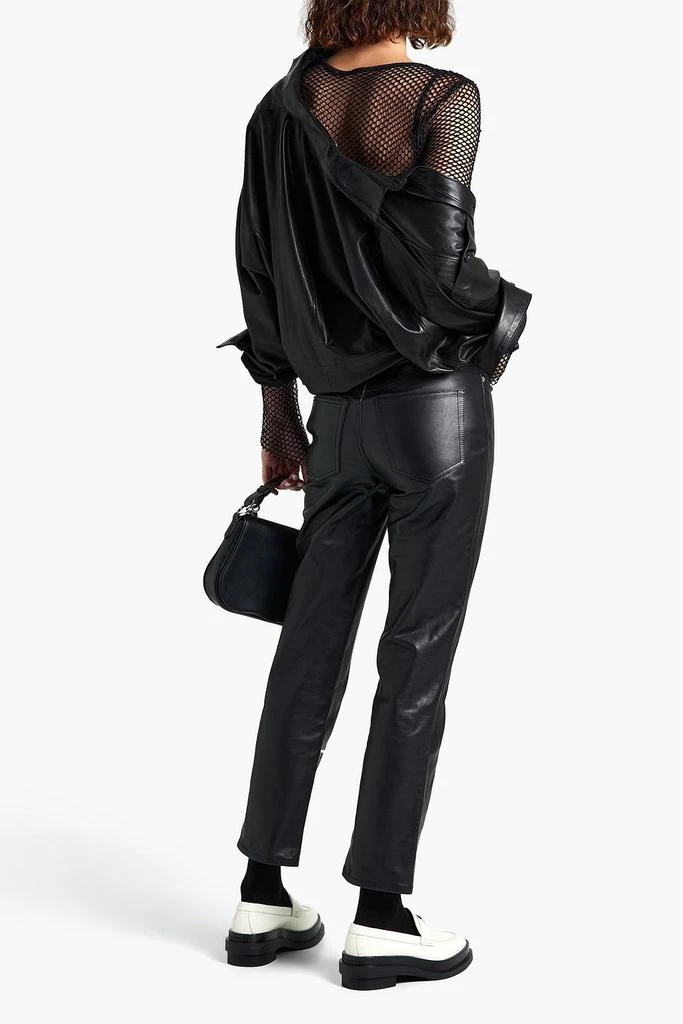 商品Alexander Wang|Leather straight-leg pants,价格¥3645,第1张图片