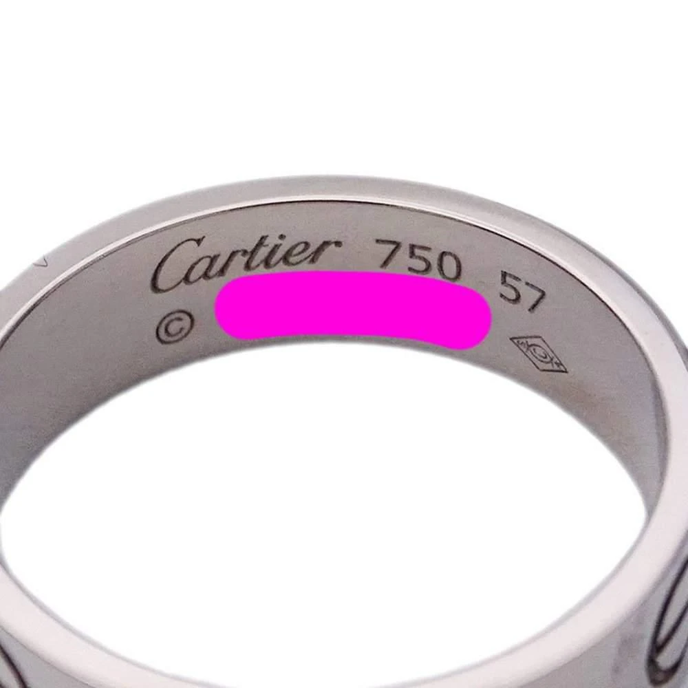 商品[二手商品] Cartier|Cartier Love 18K White Gold Ring EU 57,价格¥7927,第5张图片详细描述