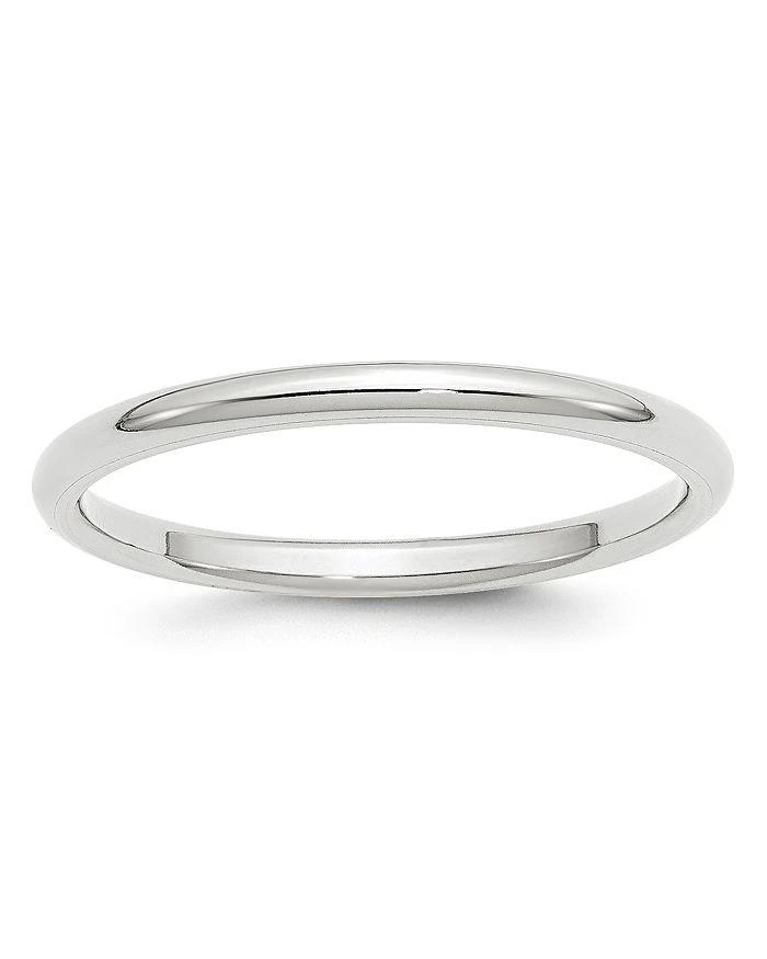 商品Bloomingdale's|Men's 2mm Comfort Fit Band Ring in 14K White Gold - Exclusive,价格¥3971,第1张图片详细描述