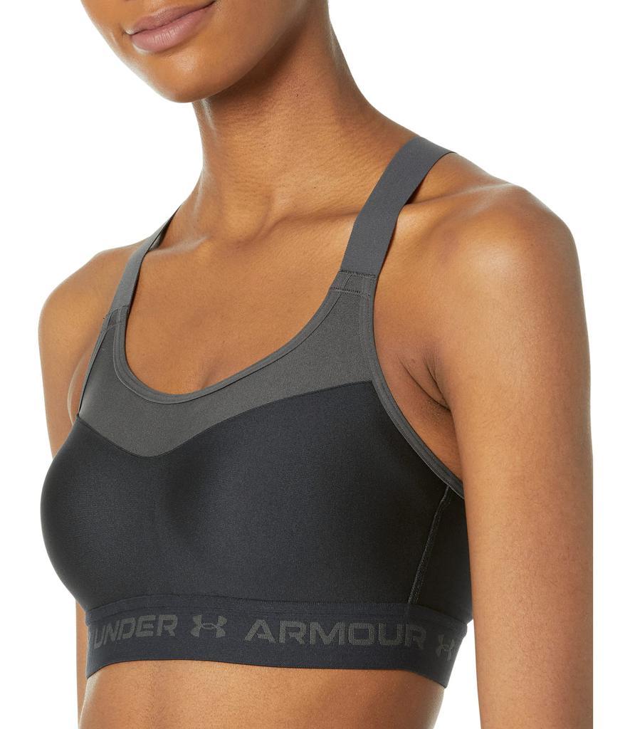 Under Armour Vanish Women's Zip Front Medium Impact Activewear Sports Bra 