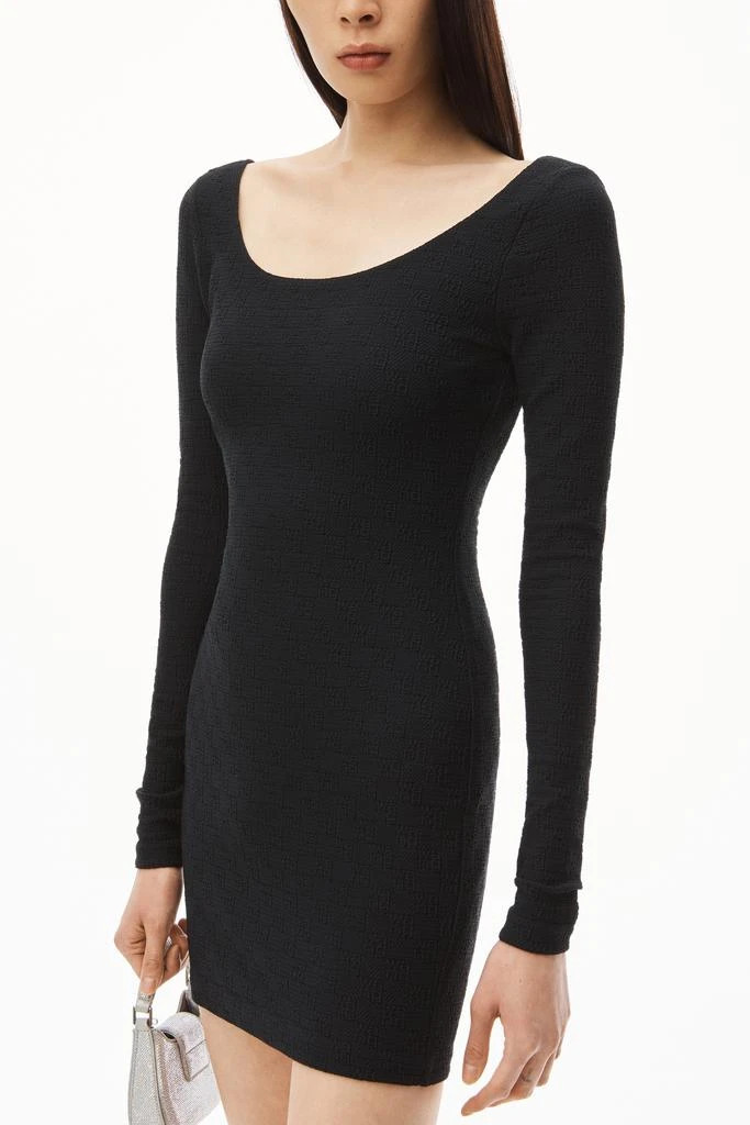 商品Alexander Wang|DRESS IN TEXTURED LOGO JERSEY,价格¥1318,第4张图片详细描述
