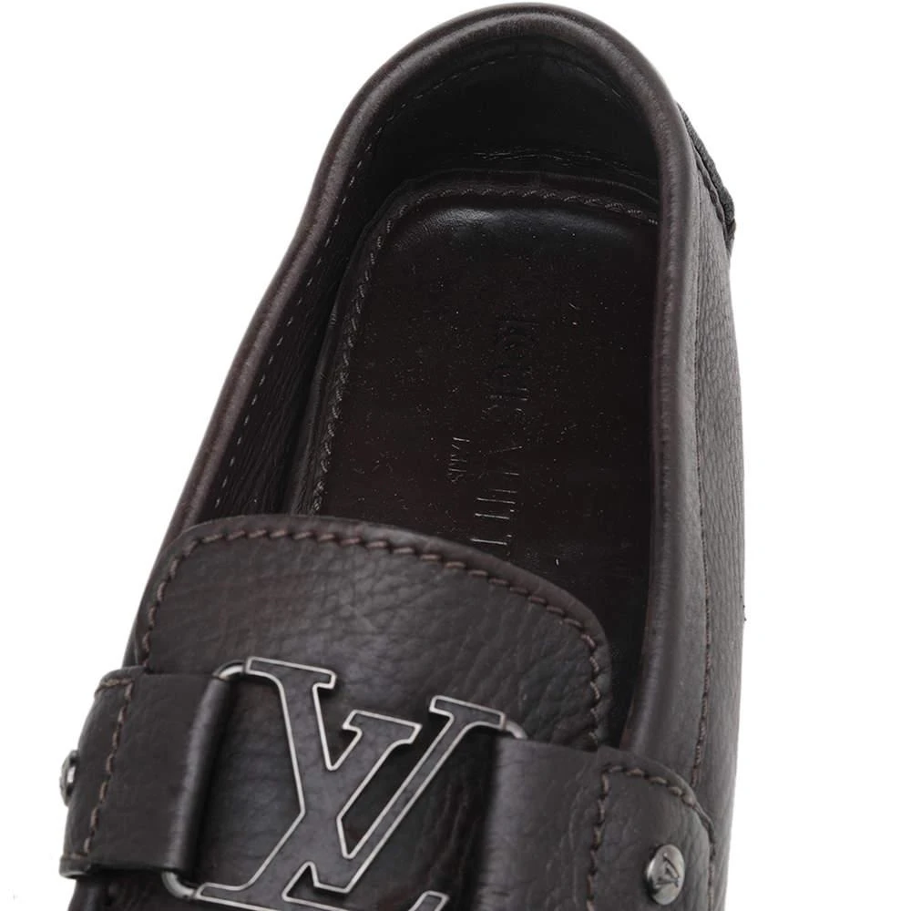 Louis Vuitton Dark Brown Leather Monte Carlo Slip On Loafers Size 41.5 商品