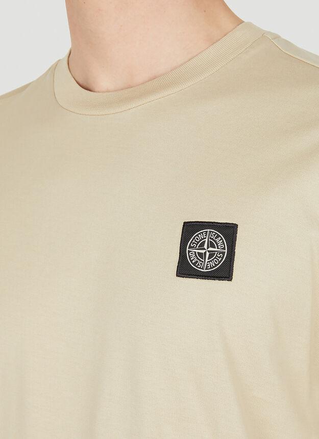 Compass Patch T-Shirt in Beige商品第5张图片规格展示