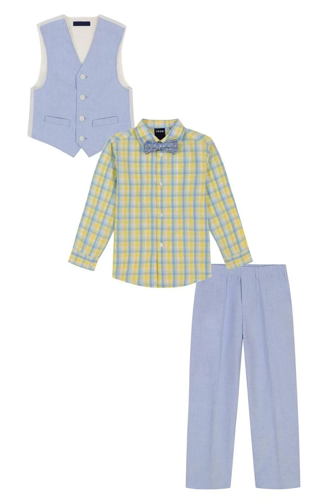 商品IZOD|Kids' Tie, Vest, Oxford Shirt, and Pants Set,价格¥141,第2张图片详细描述