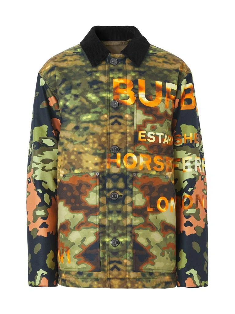商品Burberry|Malvern Camouflage Logo Print Jacket,价格¥6615,第4张图片详细描述
