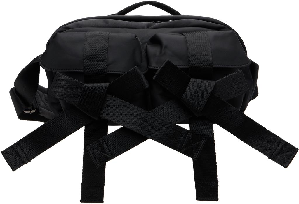 Black Beaded Classic Bow Crossbody Bag image 2