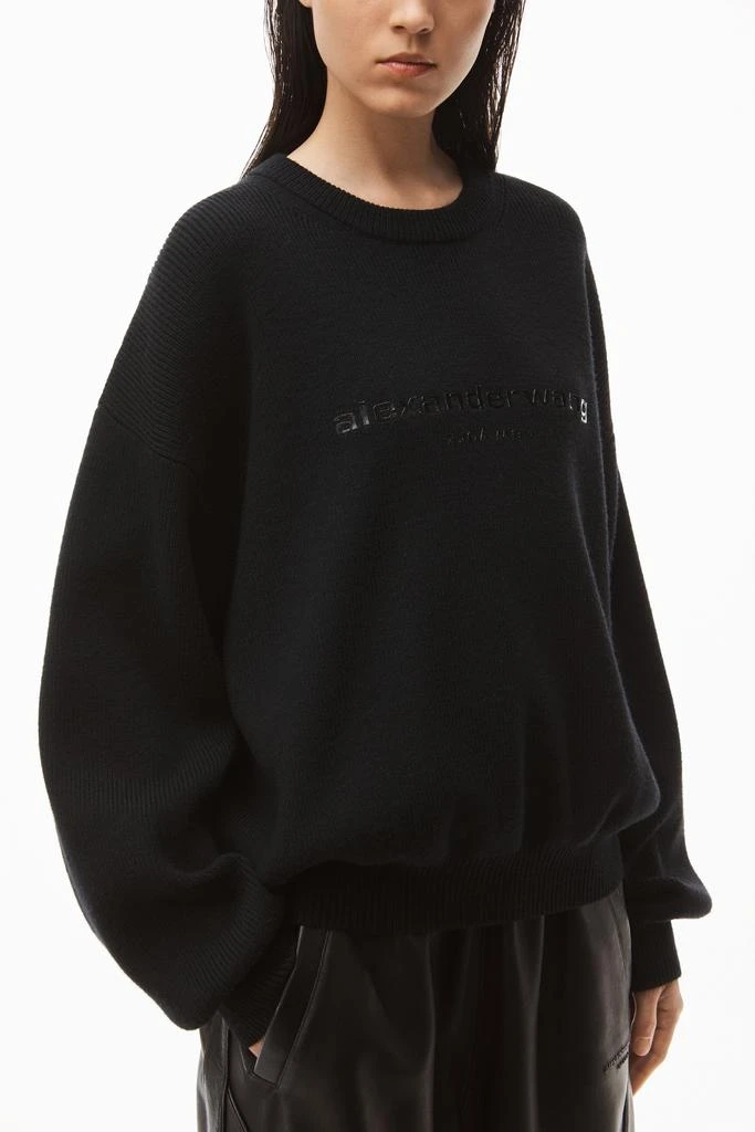 商品Alexander Wang|LOGO PULLOVER IN BOILED WOOL,价格¥2391,第4张图片详细描述