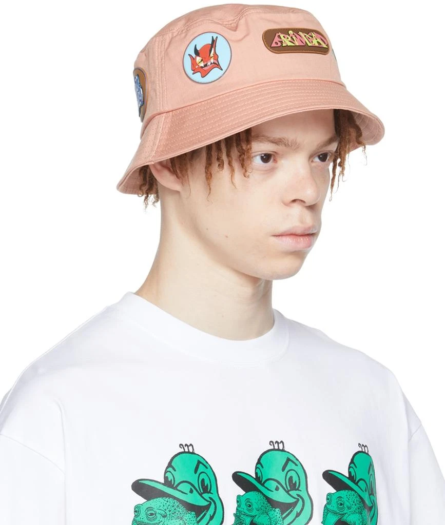 商品Brain Dead|Pink Metal Bucket Hat,价格¥236,第2张图片详细描述