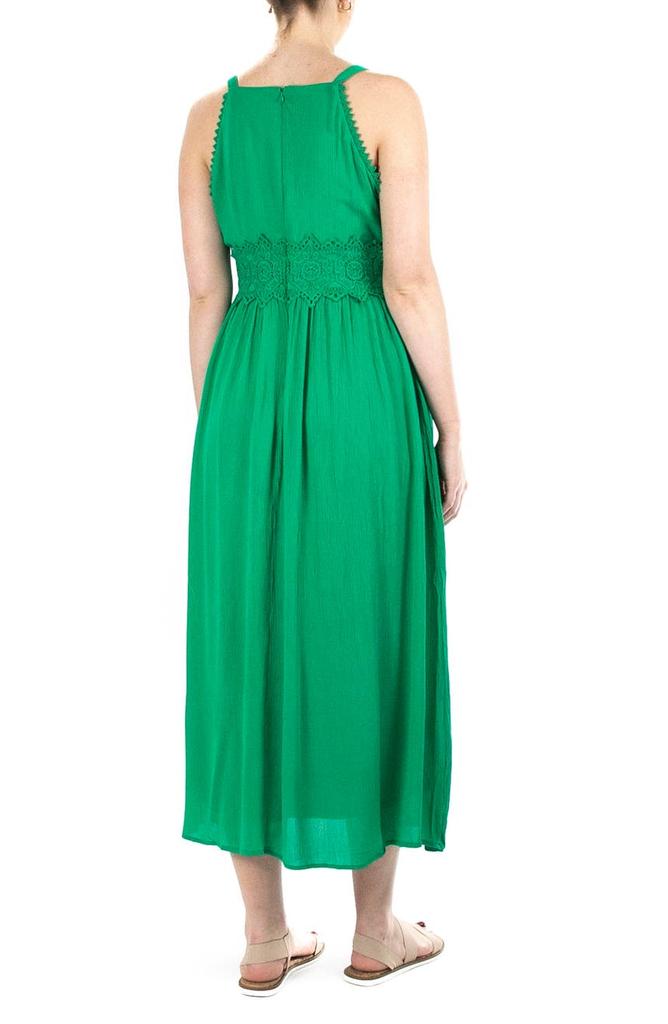 Sleeveless Lace Trim Maxi Dress商品第2张图片规格展示