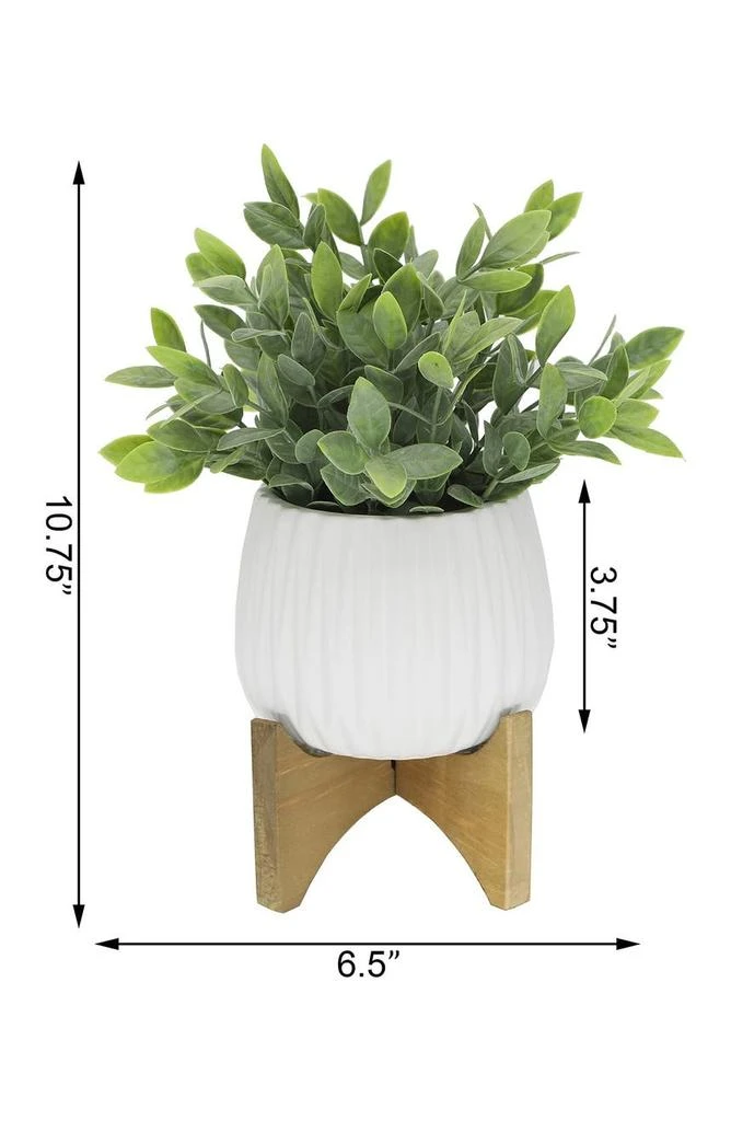 商品FLORA BUNDA|Tea Leaf in Ridge Pot on Stand,价格¥329,第3张图片详细描述