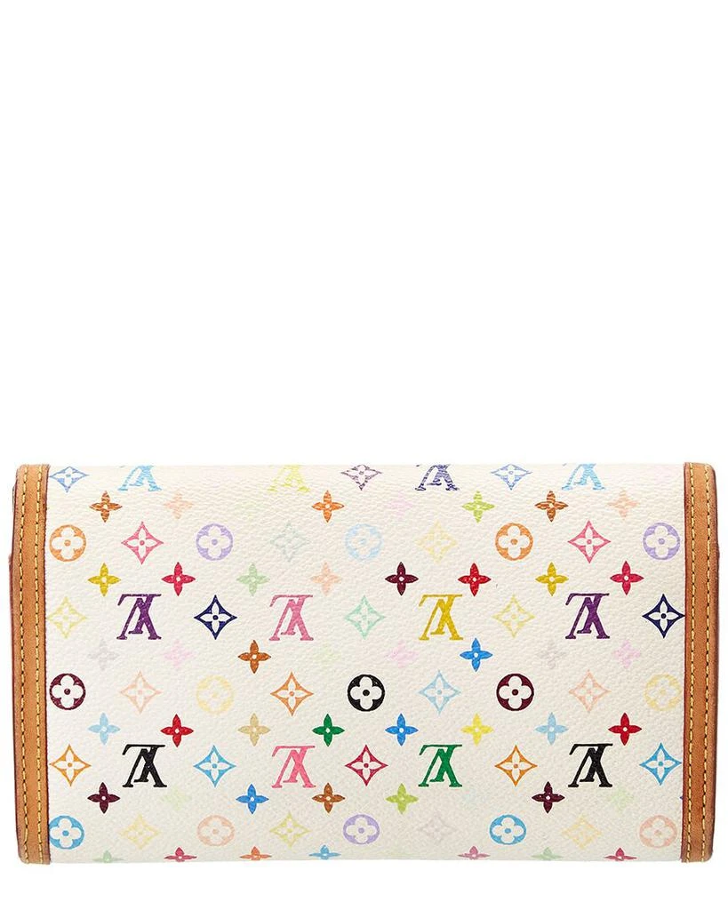 商品[二手商品] Louis Vuitton|Louis Vuitton White Monogram Multicolore Canvas International Wallet (Authentic,价格¥4743,第2张图片详细描述