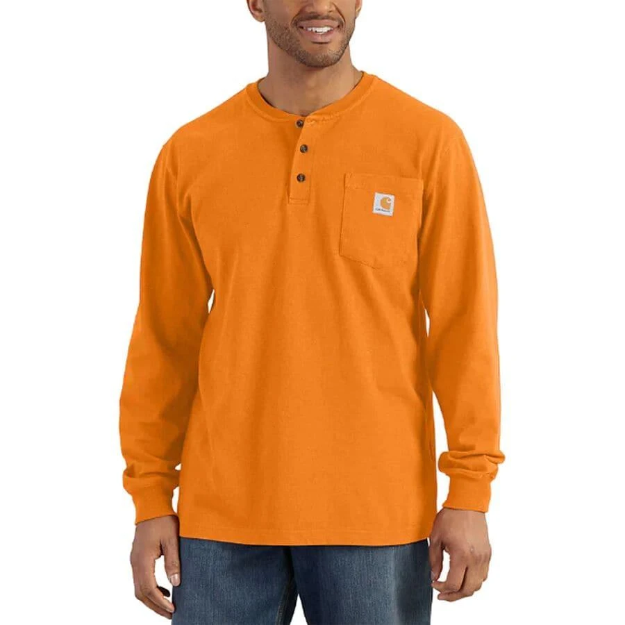 商品Carhartt|Workwear Pocket Long-Sleeve Henley Shirt - Men's,价格¥251,第1张图片