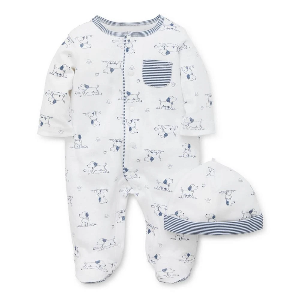 商品Little Me|Baby Boys Cotton Puppy Toile Gift Set, 6 Piece Set,价格¥372,第4张图片详细描述