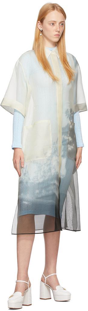 商品Fendi|灰白色真丝连衣裙,价格¥30440,第6张图片详细描述