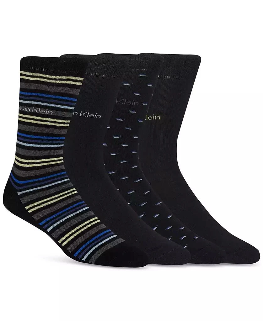 商品Calvin Klein|Men's Dress Crew Socks, 4-pack,价格¥129,第3张图片详细描述
