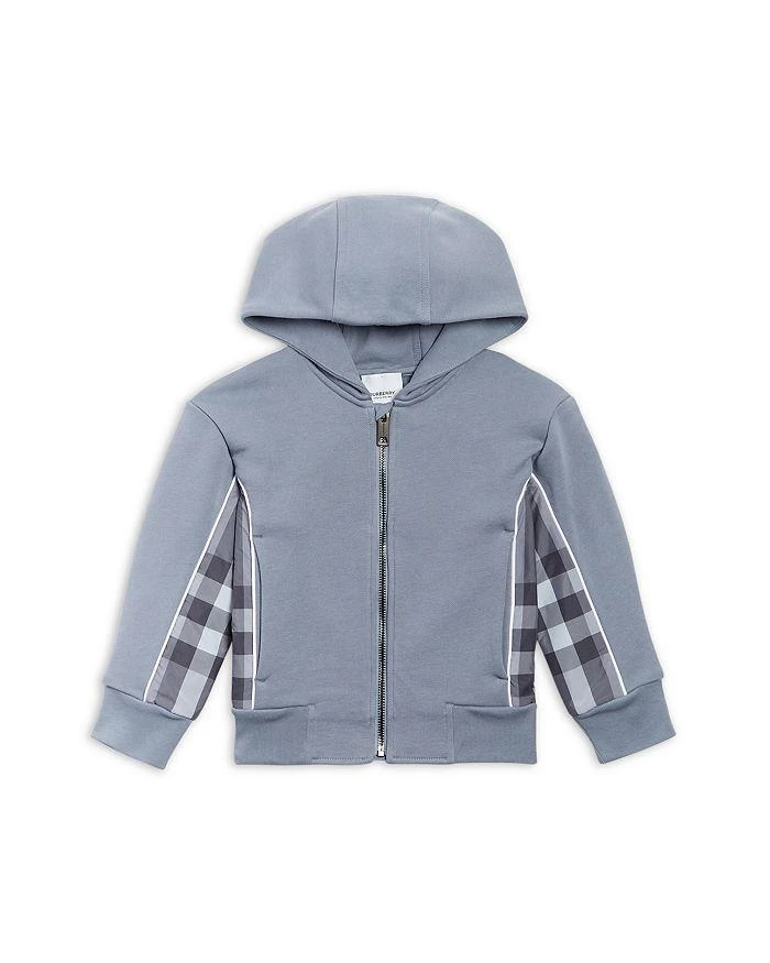 商品Burberry|Boys' Check Panel Cotton Hooded Jacket - Little Kid, Big Kid,价格¥2009,第1张图片